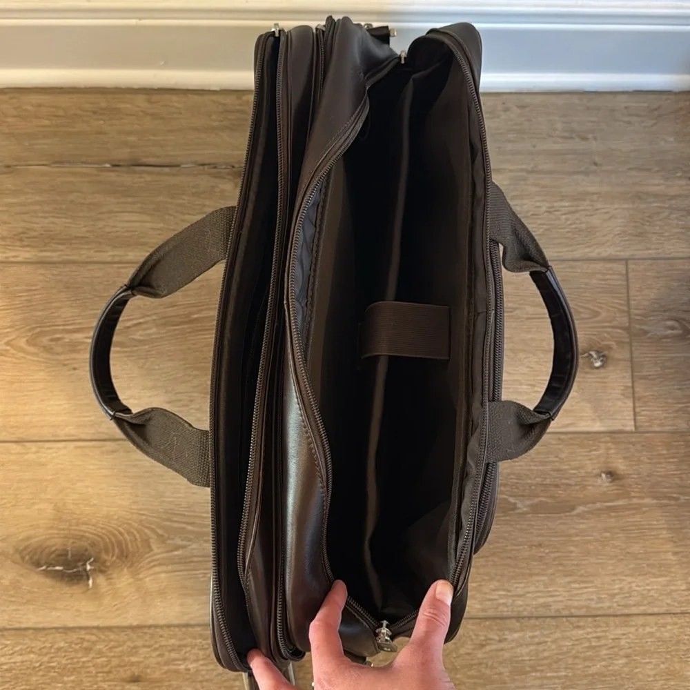 Faux Leather Travel Computer Bag
